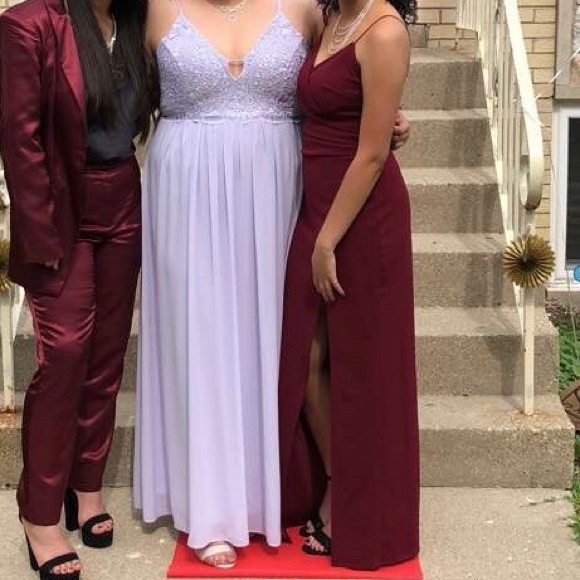 Lulu’s Lavender Prom Dress - Picture 3 of 3